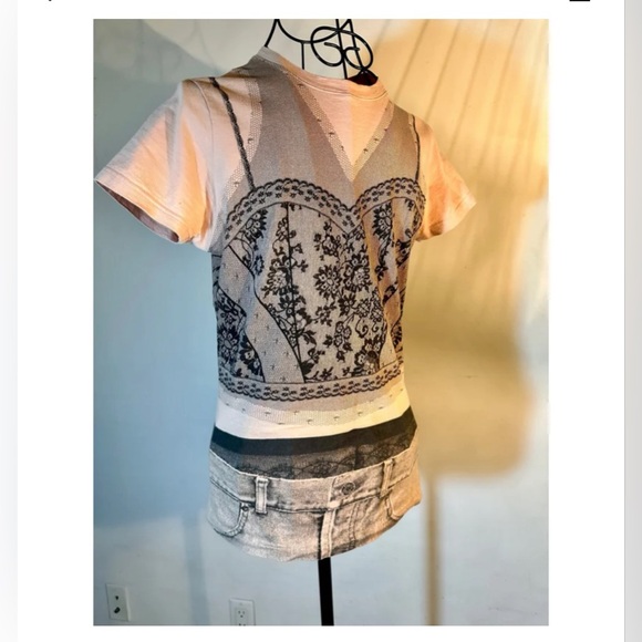Christian Dior vintage tromp l’oleil top from SS06 by John Galliano - Picture 2 of 12